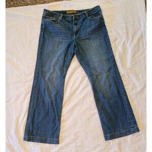 Seven7 Women Premium  Blue Wide Leg Jeans Y2K HIPPIE  Boho  Casual Size 14